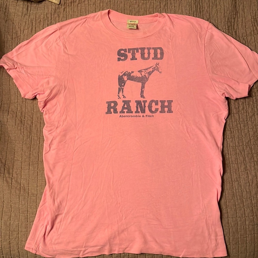 Mens Vintage Abercrombie & Fitch Muscle T shirt. Sz L.